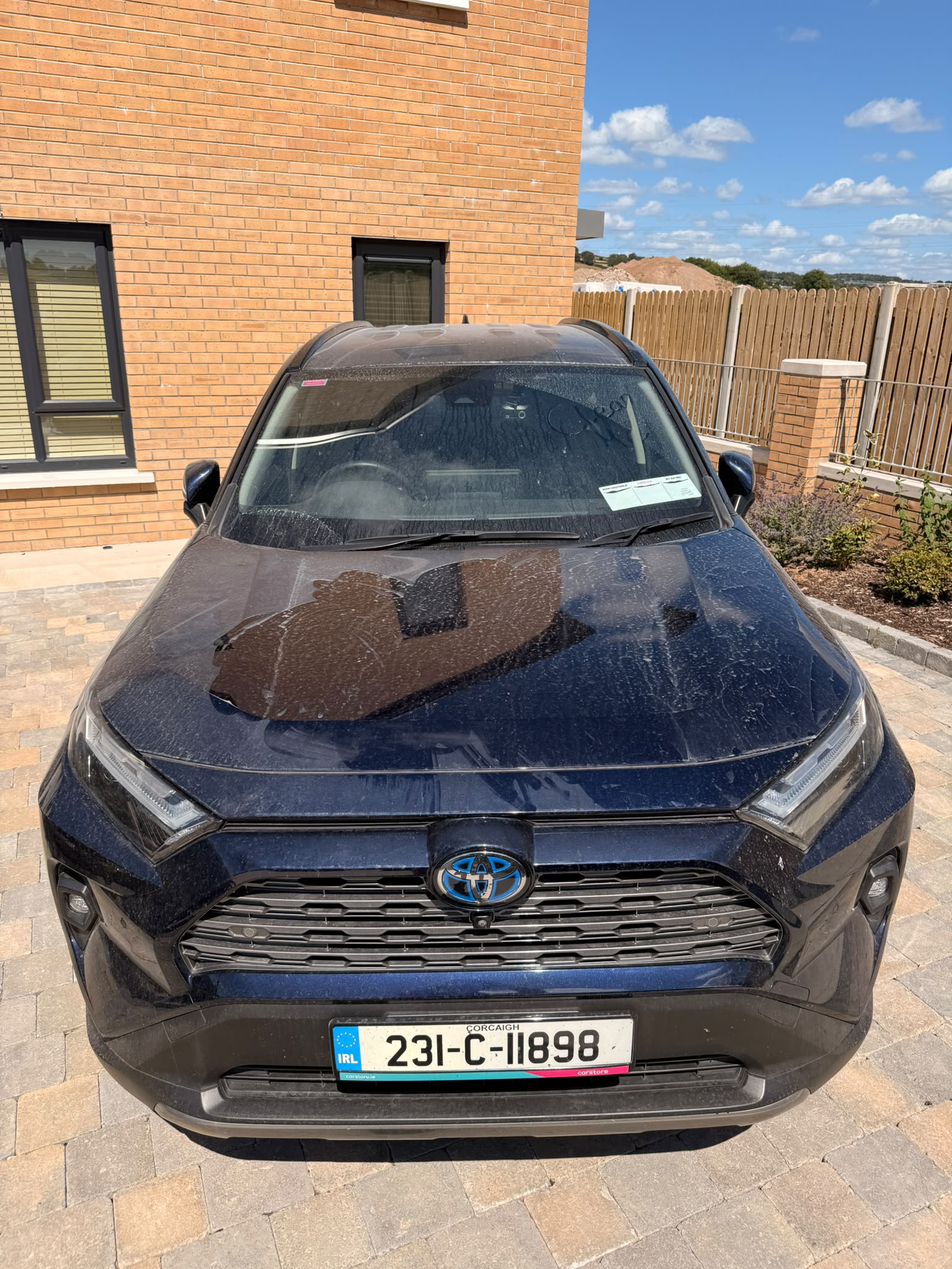 Vehicle receiving a professional exterior clean